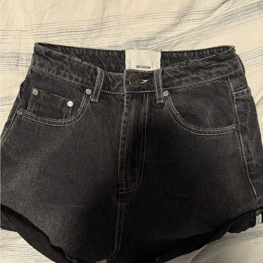One Teaspoon Charcoal High Waist Bandits